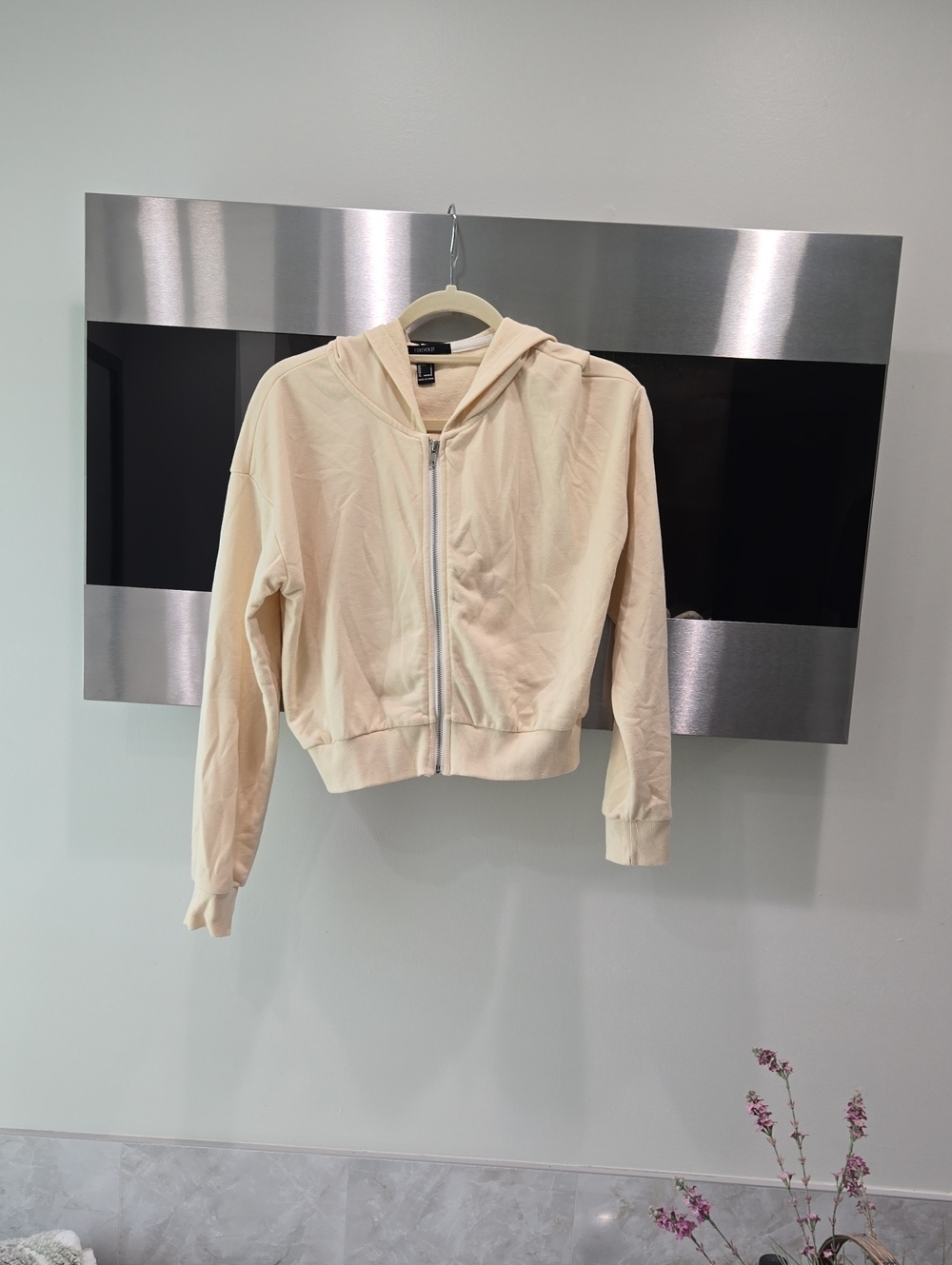 Yellow Zip-Up Hooded Jacket - Unbranded